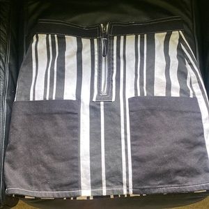 Urban Outfitters black and white mini skirt